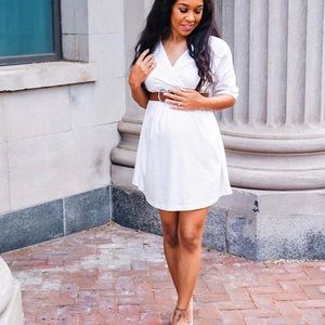 Oversized Maternity Smock Dress